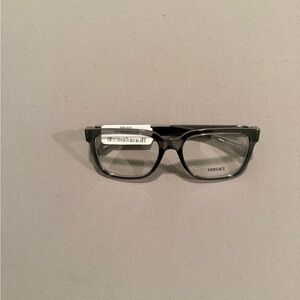 Versace Black and Silver Eyewear